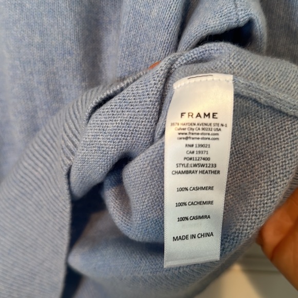 Frankie Crew Chambray Heather Frame sweater - Picture 4 of 6